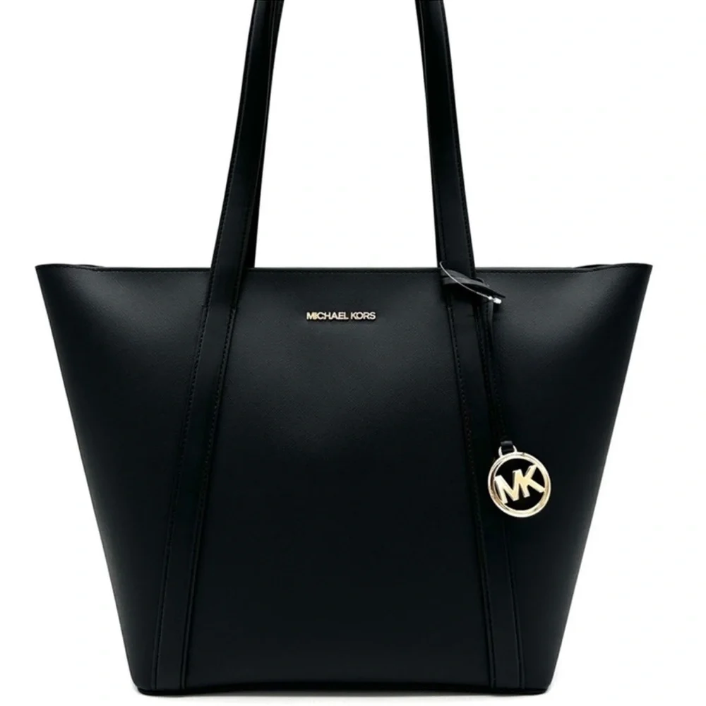 Michael Kors Pratt Large Tote Shoulder Bag Black - Picture 5 of 9